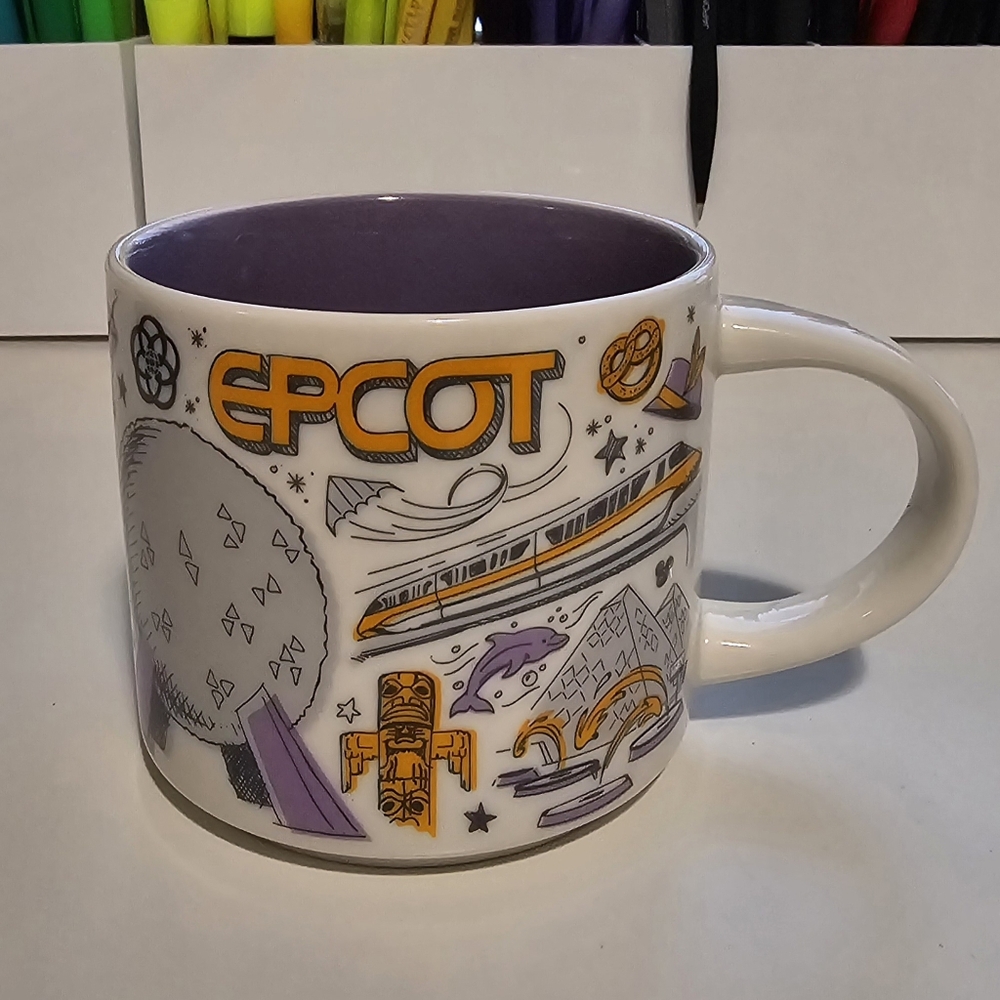Disney Pin Drop- Starbucks been there Series- Epcot 14oz mug